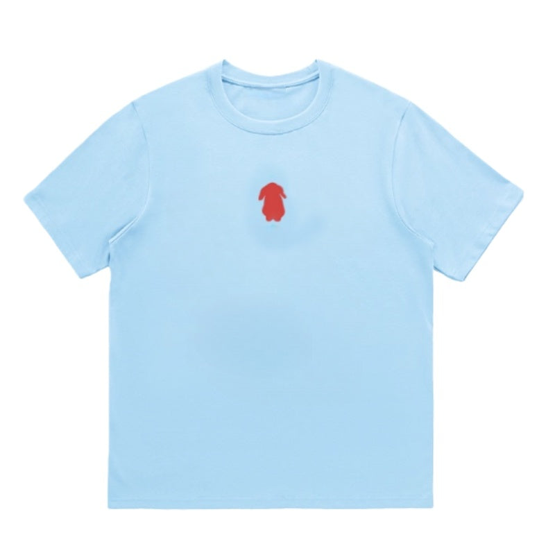 Simple Design Blue Versatile T-Shirt